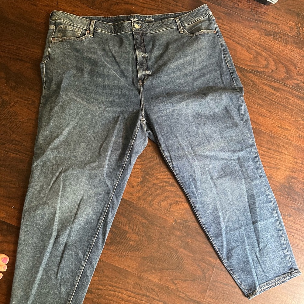 Old Navy Blue Straight Leg Jeans Classic Fit